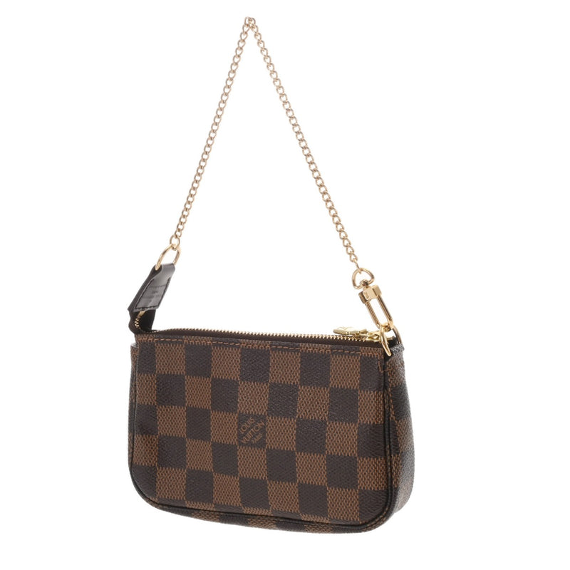 LOUIS VUITTON ルイヴィトン ダミエ ミニアクセサリーポーチ T&B ブラウン N58011 レディース ダミエキャンバス アクセサリーポーチ Aランク 中古 銀蔵