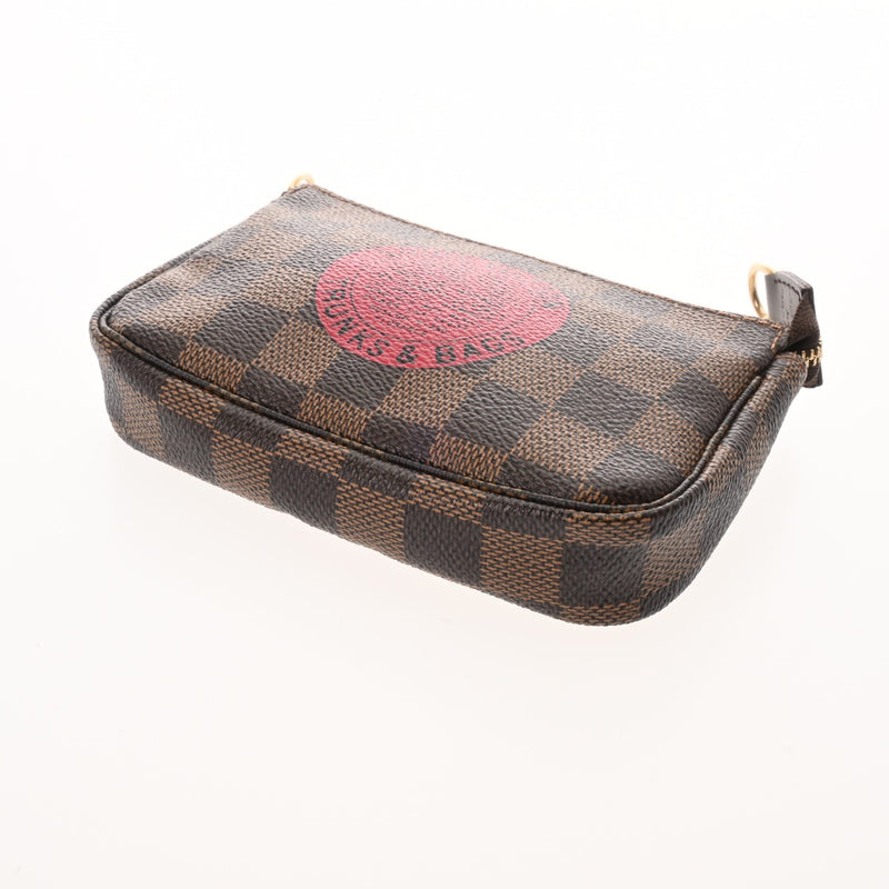 LOUIS VUITTON ルイヴィトン ダミエ ミニアクセサリーポーチ T&B ブラウン N58011 レディース ダミエキャンバス アクセサリーポーチ Aランク 中古 銀蔵