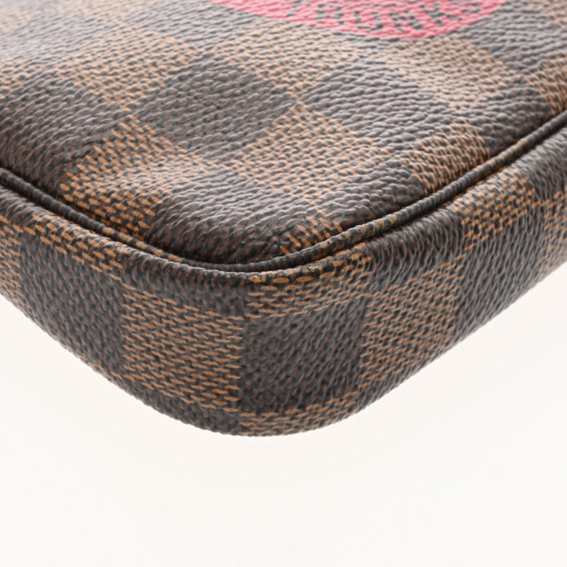 LOUIS VUITTON ルイヴィトン ダミエ ミニアクセサリーポーチ T&B ブラウン N58011 レディース ダミエキャンバス アクセサリーポーチ Aランク 中古 銀蔵