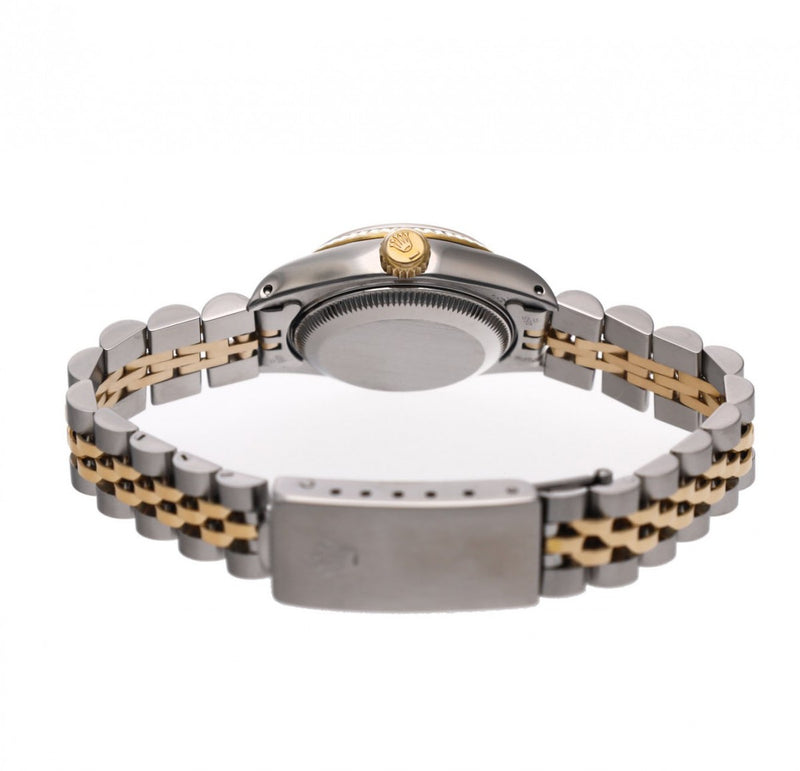 ロレックス デイトジャスト 10Pダイヤ 69173G L番(1990年頃製造) シャンパン/ダイヤモンド レディース 腕時計 自動巻き 中古 銀蔵