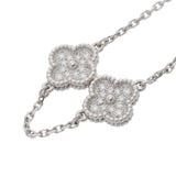 VAN CLEEF & ARPELS ヴァンクリーフ＆アーペル スウィートアルハンブラブレス VCAR085700 レディース K18ホワイトゴールド WG ブレスレット Aランク 中古 銀蔵