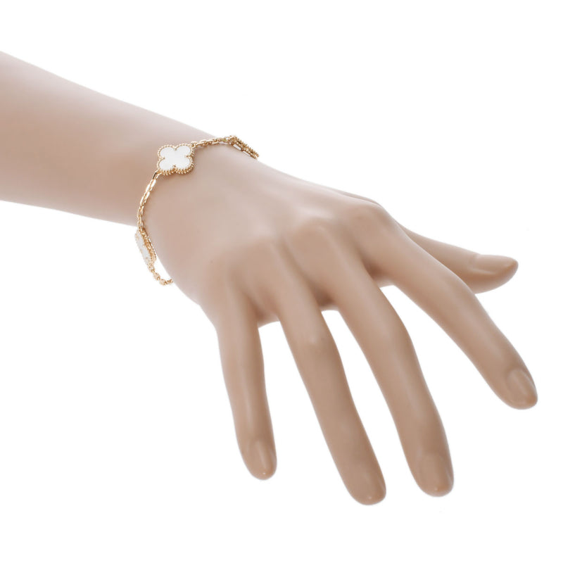 VAN CLEEF & ARPELS ヴァンクリーフ＆アーペル ヴィンテージ アルハンブラ マザー オブ パール  VCARA41800 レディース K18イエローゴールド YG ブレスレット Aランク 中古 銀蔵