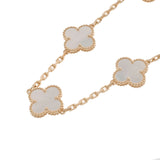 VAN CLEEF & ARPELS ヴァンクリーフ＆アーペル ヴィンテージ アルハンブラ マザー オブ パール  VCARA41800 レディース K18イエローゴールド YG ブレスレット Aランク 中古 銀蔵