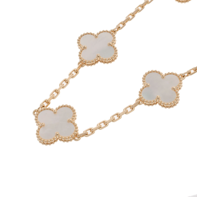 VAN CLEEF & ARPELS ヴァンクリーフ＆アーペル ヴィンテージ アルハンブラ マザー オブ パール  VCARA41800 レディース K18イエローゴールド YG ブレスレット Aランク 中古 銀蔵