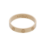 CARTIER カルティエ ミニラブリング #57 17号 レディース K18イエローゴールド YG リング・指輪 Aランク 中古 銀蔵