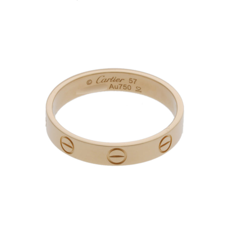 CARTIER カルティエ ミニラブリング #57 17号 レディース K18イエローゴールド YG リング・指輪 Aランク 中古 銀蔵