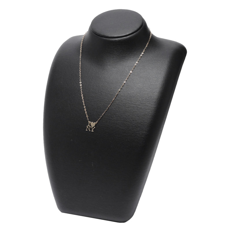 TIFFANY&Co. ティファニー I LOVE NY レディース 18Kイエローゴールド YG ネックレス Aランク 中古 銀蔵