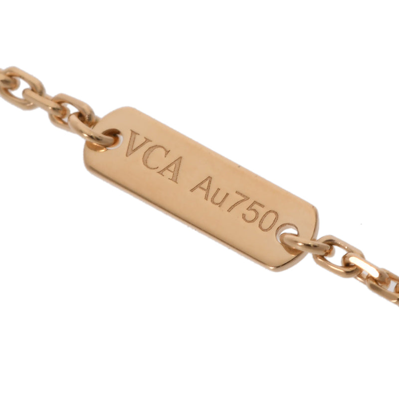 VAN CLEEF & ARPELS ヴァンクリーフ＆アーペル ヴィンテージアルハンブラ カーネリアン VCARD38500 レディース K18イエローゴールド YG ネックレス Aランク 中古 銀蔵
