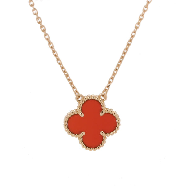 VAN CLEEF & ARPELS ヴァンクリーフ＆アーペル ヴィンテージ アルハンブラ VCARD38500 レディース K18イエローゴールド YG ネックレス Aランク 中古 銀蔵