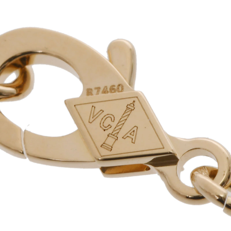 VAN CLEEF & ARPELS ヴァンクリーフ＆アーペル ヴィンテージ アルハンブラ オニキス VCARA45800 レディース K18イエローゴールド YG ネックレス Aランク 中古 銀蔵