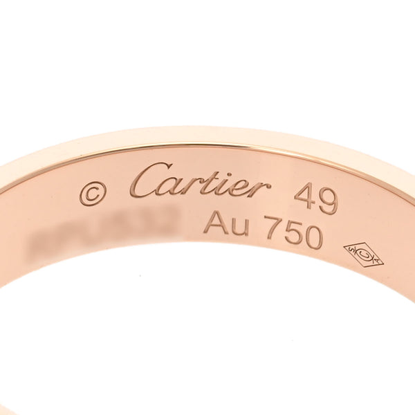 CARTIER カルティエ ミニラブリング #49 9号 レディース K18ピンクゴールド PG リング・指輪 Aランク 中古 銀蔵