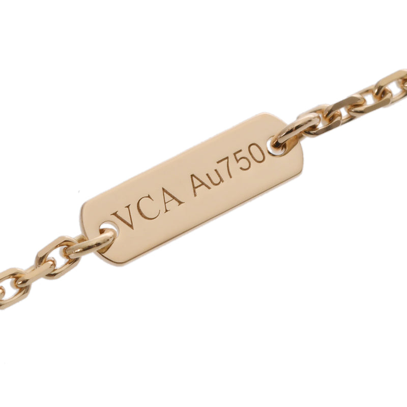 VAN CLEEF & ARPELS ヴァンクリーフ＆アーペル ヴィンテージ アルハンブラ マザーオブパール VCARA45900 レディース K18イエローゴールド YG ネックレス Aランク 中古 銀蔵