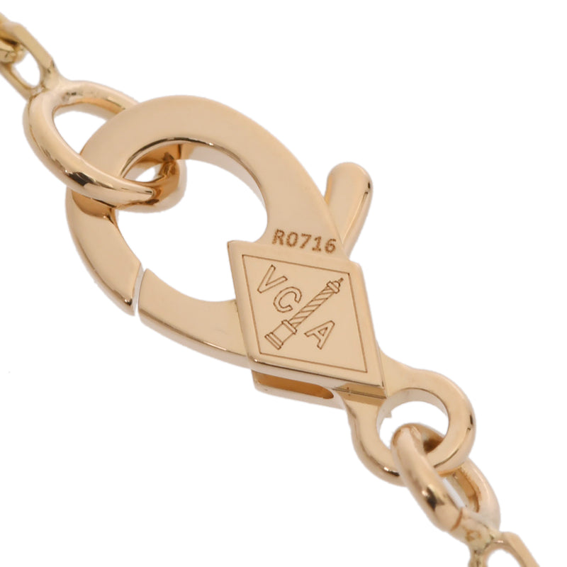 VAN CLEEF & ARPELS ヴァンクリーフ＆アーペル ヴィンテージ アルハンブラ オニキス VCARA45800 レディース K18イエローゴールド YG ネックレス Aランク 中古 銀蔵