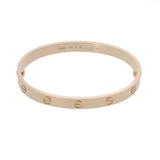 CARTIER カルティエ ラブブレス 新型 #18 レディース K18イエローゴールド YG ブレスレット Aランク 中古 銀蔵