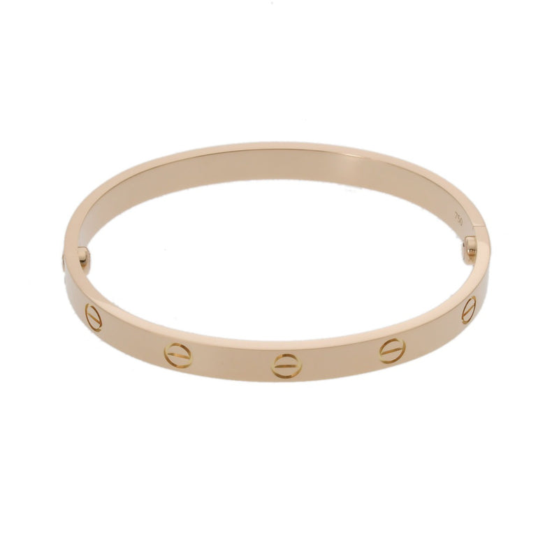 CARTIER カルティエ ラブブレス 新型 #18 レディース K18イエローゴールド YG ブレスレット Aランク 中古 銀蔵