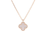 VAN CLEEF & ARPELS ヴァンクリーフ＆アーペル スウィート アルハンブラ マザーオブパール VCARF69100 レディース K18イエローゴールド YG ネックレス Aランク 中古 銀蔵
