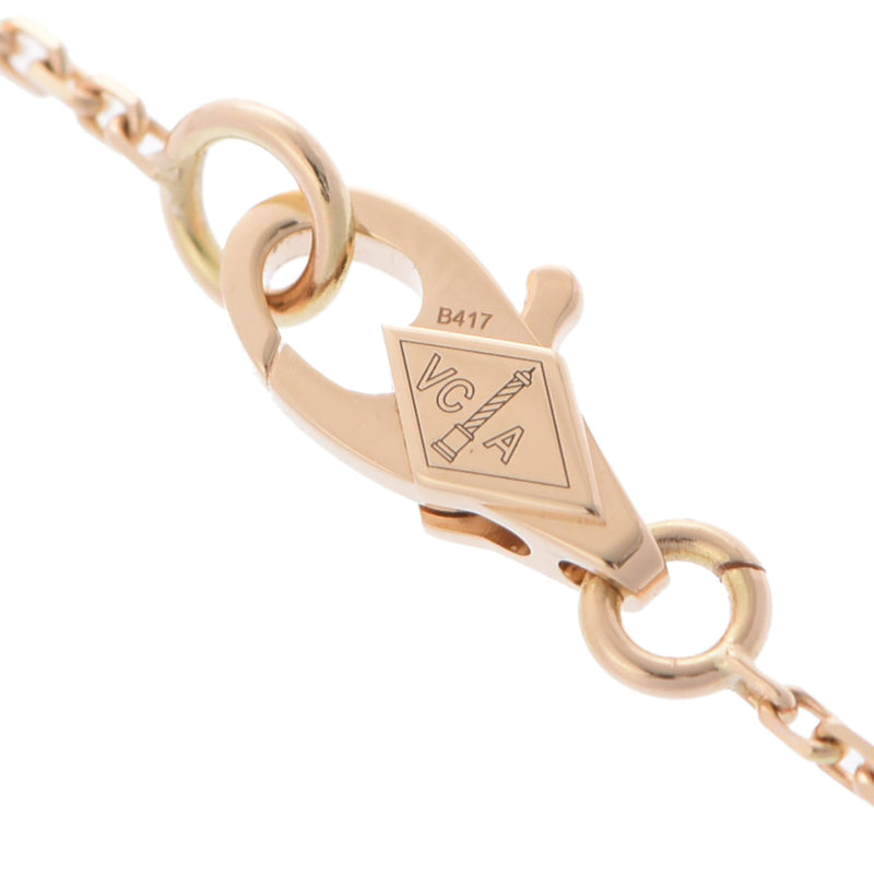 VAN CLEEF & ARPELS ヴァンクリーフ＆アーペル スウィート アルハンブラ マザーオブパール VCARF69100 レディース K18イエローゴールド YG ネックレス Aランク 中古 銀蔵