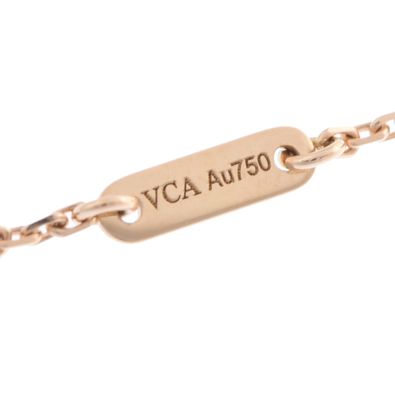 VAN CLEEF & ARPELS ヴァンクリーフ＆アーペル スウィート アルハンブラ マザーオブパール VCARF69100 レディース K18イエローゴールド YG ネックレス Aランク 中古 銀蔵