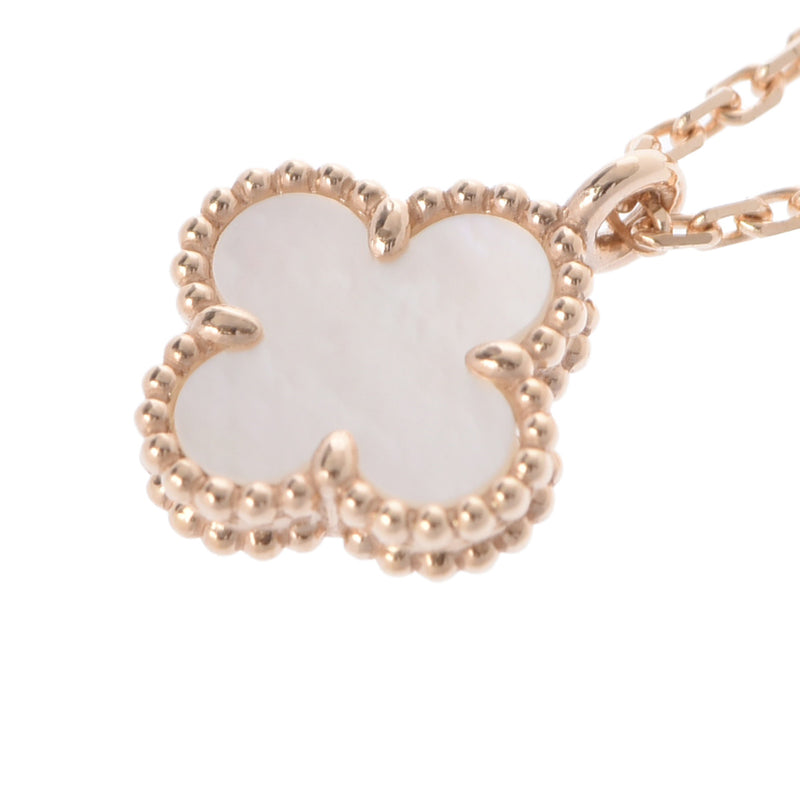 VAN CLEEF & ARPELS ヴァンクリーフ＆アーペル スウィート アルハンブラ マザーオブパール VCARF69100 レディース K18イエローゴールド YG ネックレス Aランク 中古 銀蔵