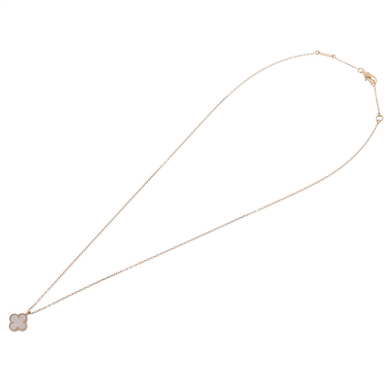 VAN CLEEF & ARPELS ヴァンクリーフ＆アーペル スウィート アルハンブラ マザーオブパール VCARF69100 レディース K18イエローゴールド YG ネックレス Aランク 中古 銀蔵