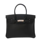 HERMES エルメス バーキン 30 ブラック □M刻印(2009年頃) レディース ヴォーエプソン ハンドバッグ Aランク 中古 銀蔵