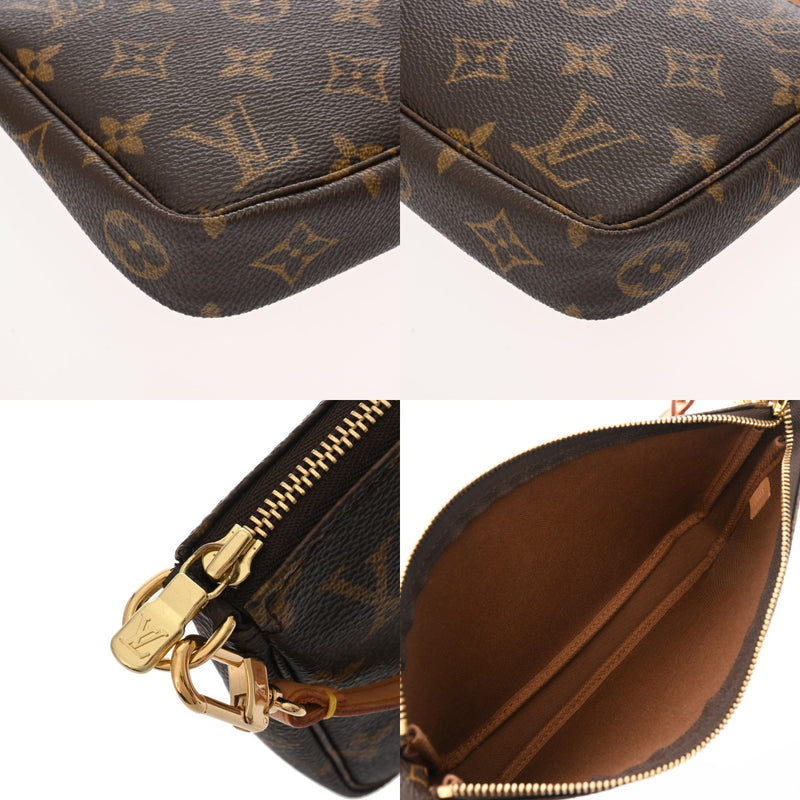 LOUIS VUITTON ルイヴィトン モノグラム ポシェット アクセソワール ブラウン M51980 レディース モノグラムキャンバス アクセサリーポーチ Aランク 中古 銀蔵