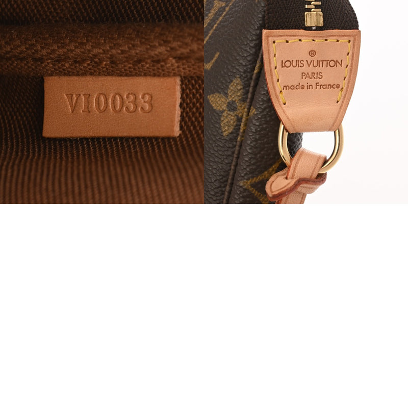LOUIS VUITTON ルイヴィトン モノグラム ポシェット アクセソワール ブラウン M51980 レディース モノグラムキャンバス アクセサリーポーチ Aランク 中古 銀蔵