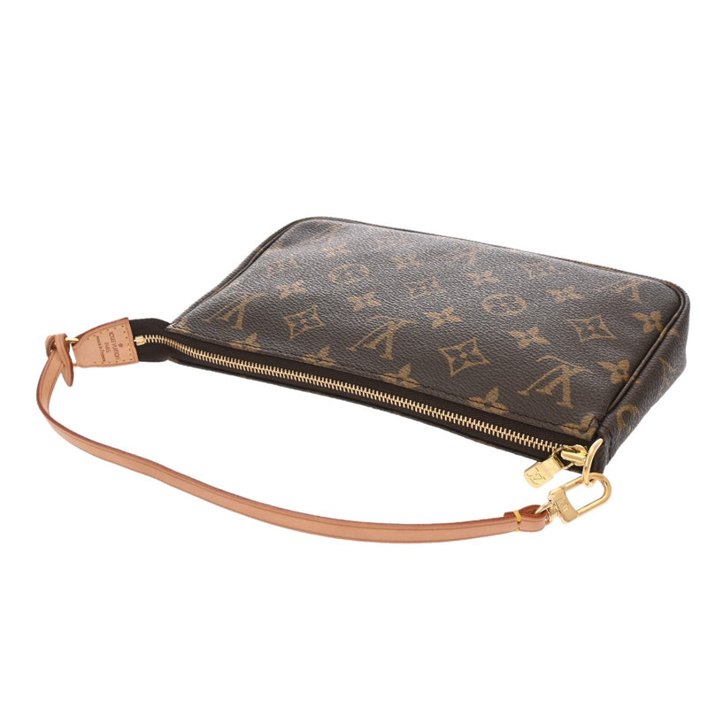 LOUIS VUITTON ルイヴィトン モノグラム ポシェット アクセソワール ブラウン M51980 レディース モノグラムキャンバス アクセサリーポーチ Aランク 中古 銀蔵