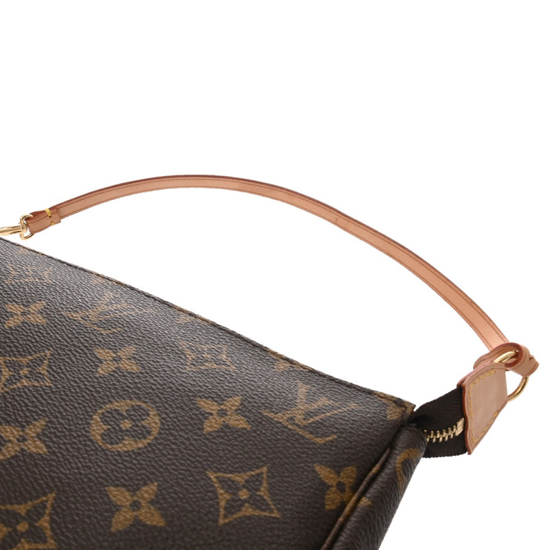 LOUIS VUITTON ルイヴィトン モノグラム ポシェット アクセソワール ブラウン M51980 レディース モノグラムキャンバス アクセサリーポーチ Aランク 中古 銀蔵