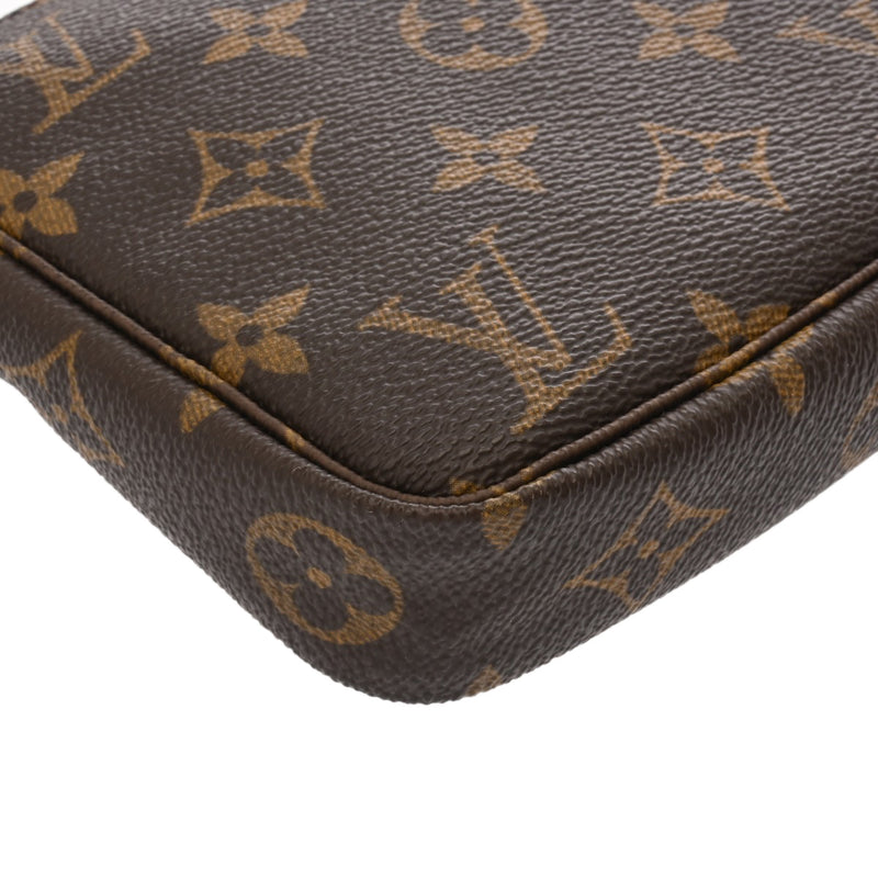 LOUIS VUITTON ルイヴィトン モノグラム ポシェット アクセソワール ブラウン M51980 レディース モノグラムキャンバス アクセサリーポーチ Aランク 中古 銀蔵