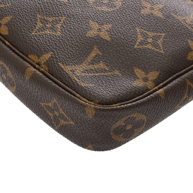 LOUIS VUITTON ルイヴィトン モノグラム ポシェット アクセソワール ブラウン M51980 レディース モノグラムキャンバス アクセサリーポーチ Aランク 中古 銀蔵