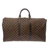LOUIS VUITTON ルイヴィトン ダミエ キーポル バンドリエール 55 2WAY ブラウン N41414 ユニセックス ダミエキャンバス ボストンバッグ 新同 中古 銀蔵