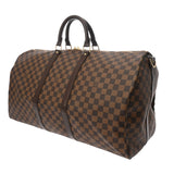 LOUIS VUITTON ルイヴィトン ダミエ キーポル バンドリエール 55 2WAY ブラウン N41414 ユニセックス ダミエキャンバス ボストンバッグ 新同 中古 銀蔵