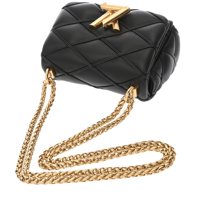 LOUIS VUITTON ルイヴィトン PICO GO-14 ノワール M23625 レディース ラムレザー ショルダーバッグ 新同 中古 銀蔵