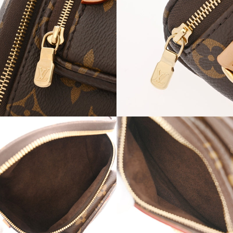 LOUIS VUITTON ルイヴィトン モノグラム ミニバムバッグ ブラウン M82335 レディース モノグラムキャンバス ショルダーバッグ 新同 中古 銀蔵