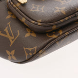 LOUIS VUITTON ルイヴィトン モノグラム ミニバムバッグ ブラウン M82335 レディース モノグラムキャンバス ショルダーバッグ 新同 中古 銀蔵
