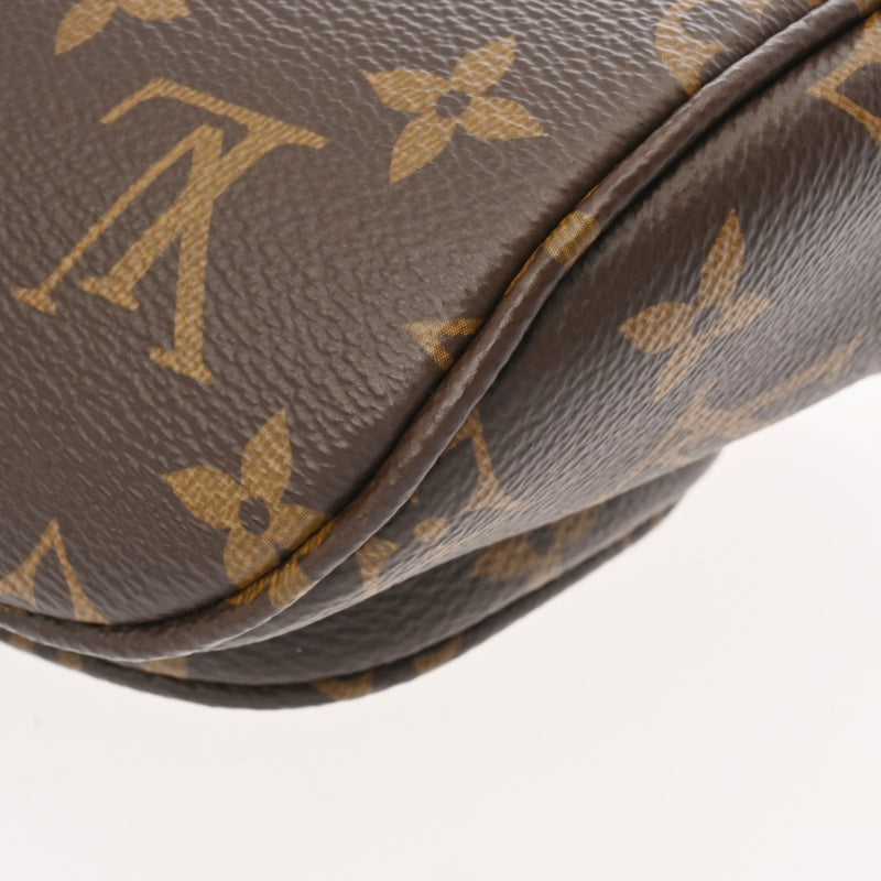 LOUIS VUITTON ルイヴィトン モノグラム ミニバムバッグ ブラウン M82335 レディース モノグラムキャンバス ショルダーバッグ 新同 中古 銀蔵