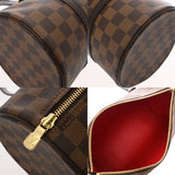 LOUIS VUITTON ルイヴィトン ダミエ パピヨン GM ブラウン N51303 レディース ダミエキャンバス ハンドバッグ Aランク 中古 銀蔵