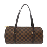 LOUIS VUITTON ルイヴィトン ダミエ パピヨン GM ブラウン N51303 レディース ダミエキャンバス ハンドバッグ Aランク 中古 銀蔵