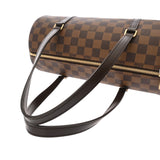 LOUIS VUITTON ルイヴィトン ダミエ パピヨン GM ブラウン N51303 レディース ダミエキャンバス ハンドバッグ Aランク 中古 銀蔵