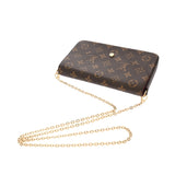 LOUIS VUITTON ルイヴィトン モノグラム ポシェットフェリシー フューシャ M81896 レディース モノグラムキャンバス ショルダーバッグ 新同 中古 銀蔵