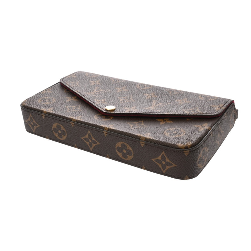 LOUIS VUITTON ルイヴィトン モノグラム ポシェットフェリシー フューシャ M81896 レディース モノグラムキャンバス ショルダーバッグ 新同 中古 銀蔵