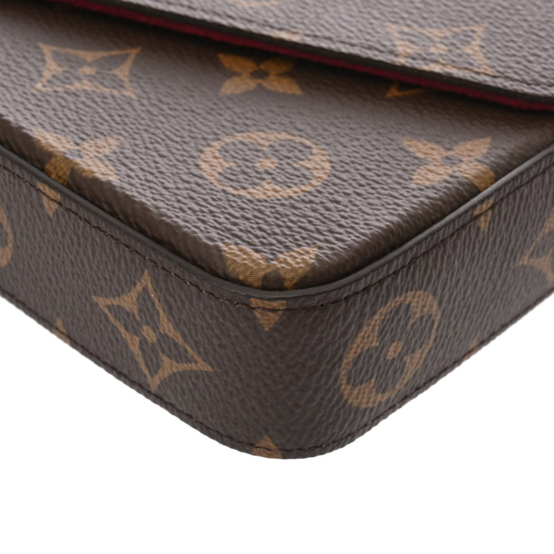 LOUIS VUITTON ルイヴィトン モノグラム ポシェットフェリシー フューシャ M81896 レディース モノグラムキャンバス ショルダーバッグ 新同 中古 銀蔵