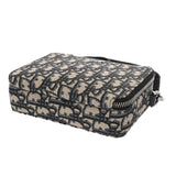 CHRISTIAN DIOR クリスチャンディオール オブリーク ショルダージップポーチ ネイビー 20BBC119YSE‐H05E メンズ ジャガード レザー ショルダーバッグ ABランク 中古 銀蔵