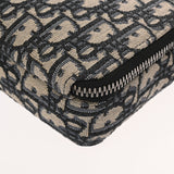 CHRISTIAN DIOR クリスチャンディオール オブリーク ショルダージップポーチ ネイビー 20BBC119YSE‐H05E メンズ ジャガード レザー ショルダーバッグ ABランク 中古 銀蔵