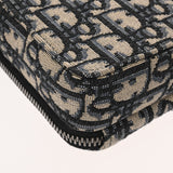 CHRISTIAN DIOR クリスチャンディオール オブリーク ショルダージップポーチ ネイビー 20BBC119YSE‐H05E メンズ ジャガード レザー ショルダーバッグ ABランク 中古 銀蔵