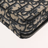 CHRISTIAN DIOR クリスチャンディオール オブリーク ショルダージップポーチ ネイビー 20BBC119YSE‐H05E メンズ ジャガード レザー ショルダーバッグ ABランク 中古 銀蔵