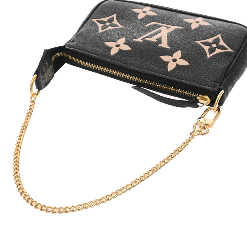 LOUIS VUITTON ルイヴィトン モノグラムアンプラント ミニポシェット アクセソワール ノワール M80732 レディース レザー アクセサリーポーチ Aランク 中古 銀蔵