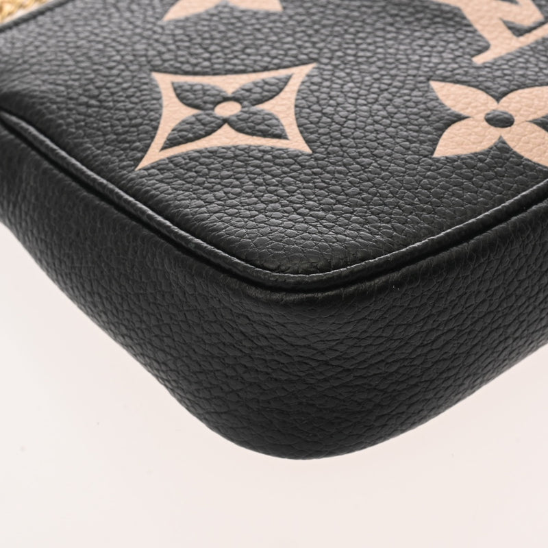 LOUIS VUITTON ルイヴィトン モノグラムアンプラント ミニポシェット アクセソワール ノワール M80732 レディース レザー アクセサリーポーチ Aランク 中古 銀蔵