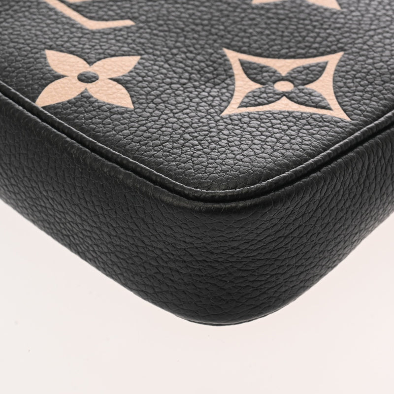 LOUIS VUITTON ルイヴィトン モノグラムアンプラント ミニポシェット アクセソワール ノワール M80732 レディース レザー アクセサリーポーチ Aランク 中古 銀蔵